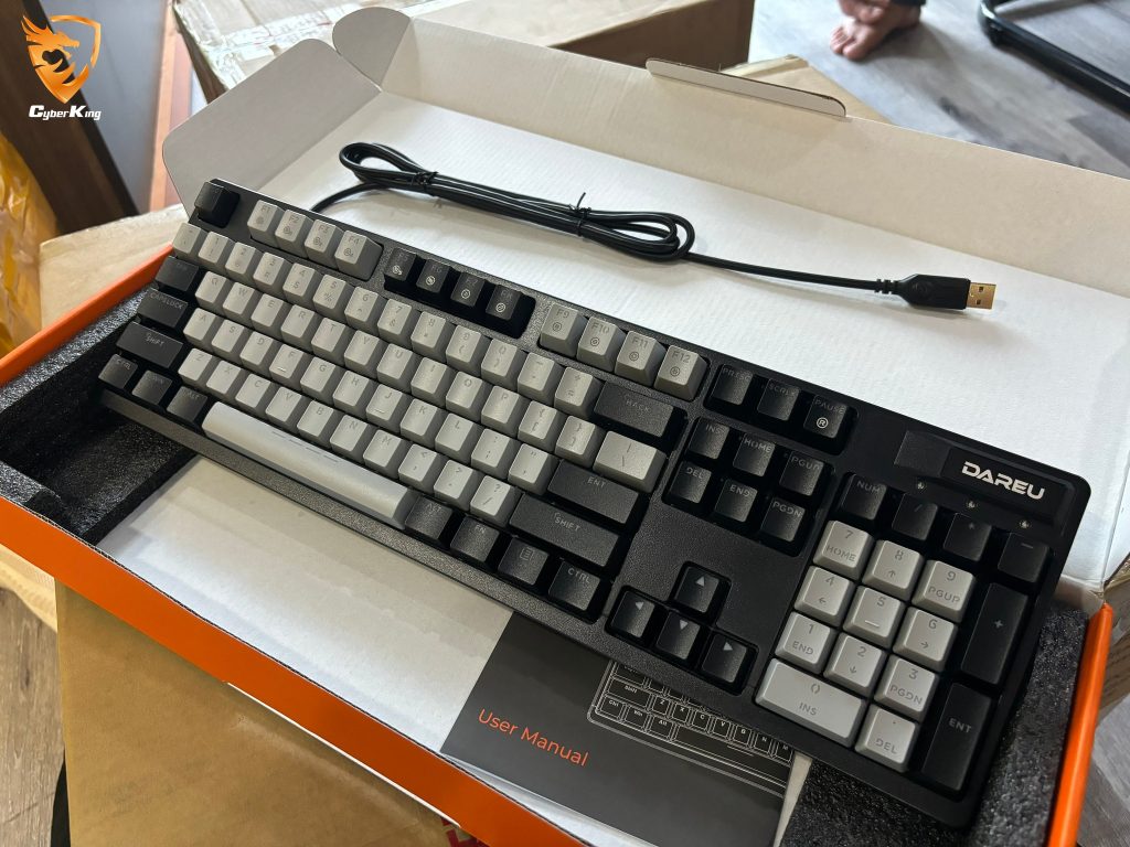 Bàn phím quang cơ Gaming DAREU EK1280X BLACK-GREY