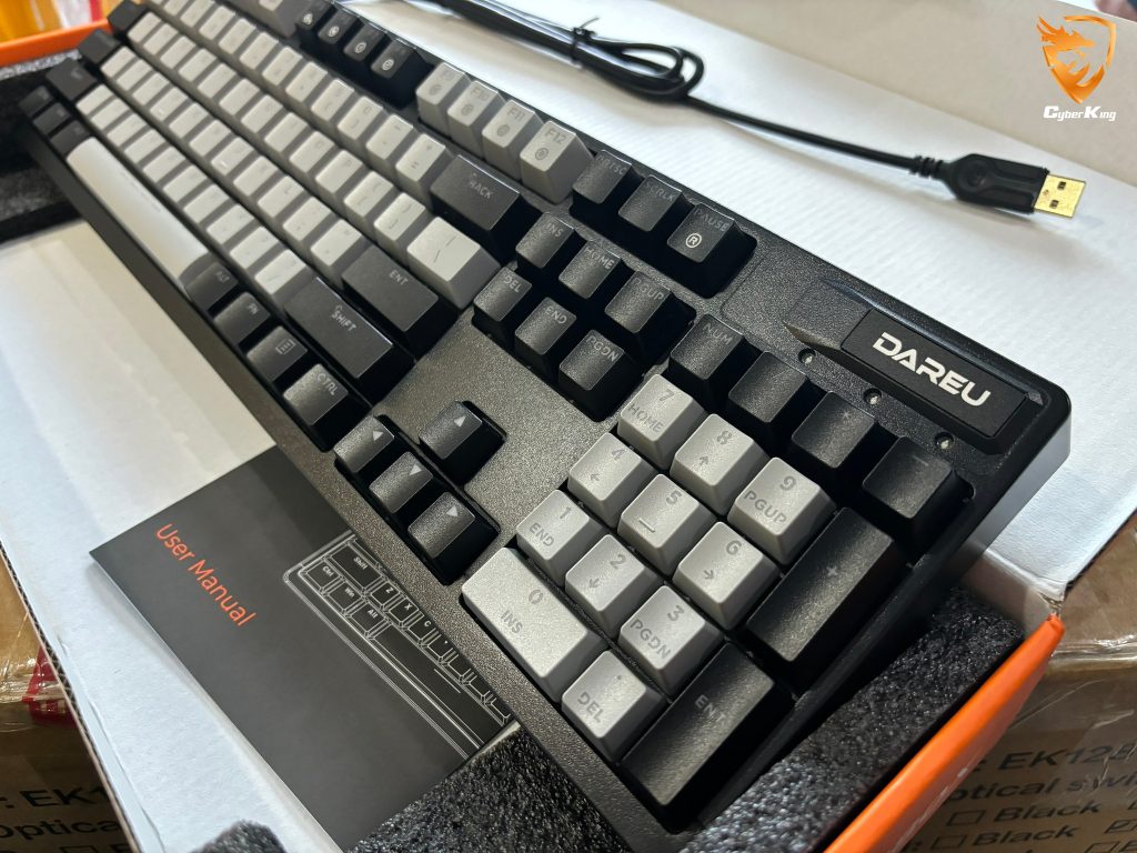 Bàn phím quang cơ Gaming DAREU EK1280X BLACK-GREY