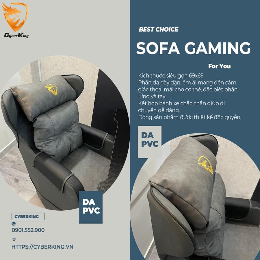 GHẾ SOFAGAMING – DÒNG GHẾ CAO CẤP DÀNH CHO PHÒNG GAME - Cyberking - Lắp ...