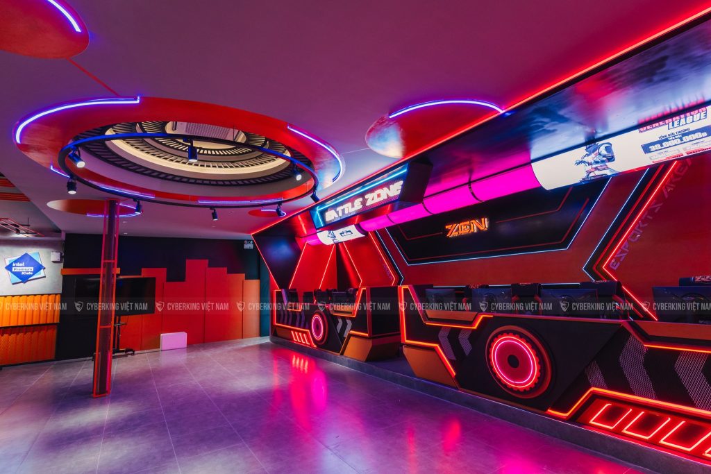 Thiết kế phòng net đẹp - Zen Esports Arena