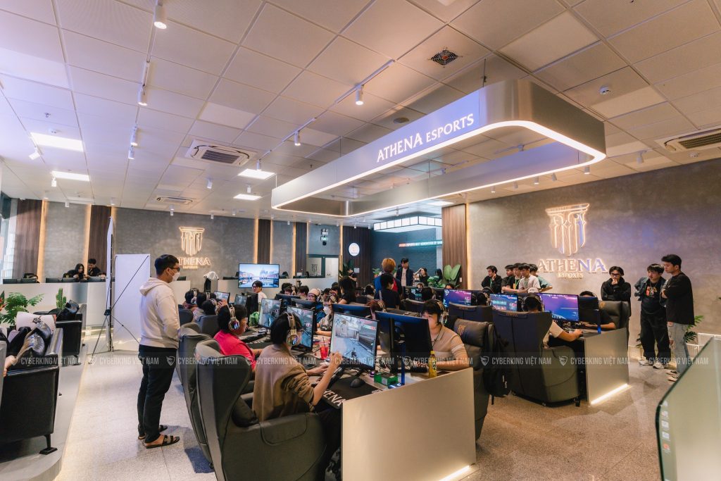 Thiết kế phòng net đẹp - Athena Esports