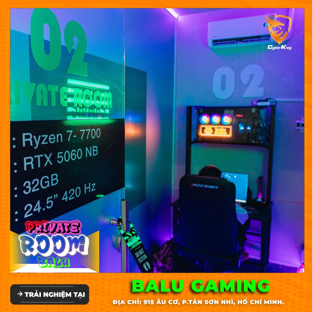 Tổng hợp phòng net tại TP.HCM: Có phòng Couple Room – Private Room – Live Stream Room do CyberKing setup