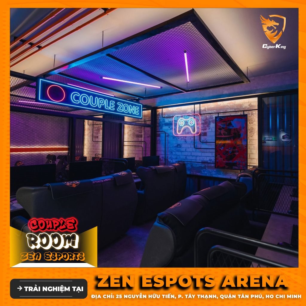 Tổng hợp phòng net tại TP.HCM: Có phòng Couple Room – Private Room – Live Stream Room do CyberKing setup