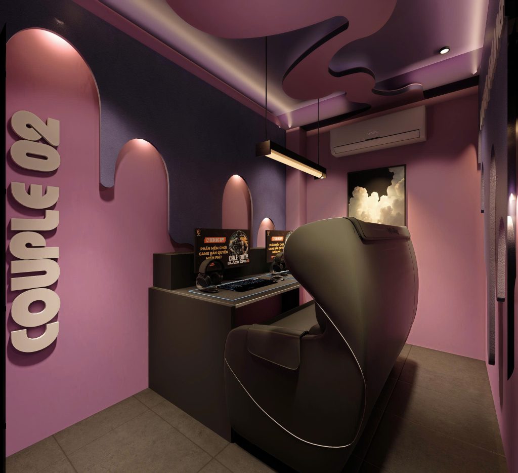 Setup phòng net couple room trọn gói: giải pháp hút khách 2026 từ CyberKing