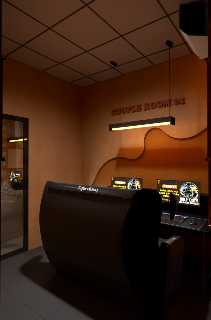 Mẫu phòng couple room đẹp cho phòng net: Gợi ý thiết kế tối ưu không gian & vận hành