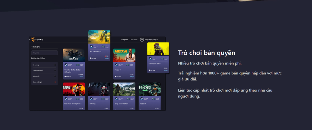 Thuê game bản quyền giá rẻ: Giải pháp giảm chi phí cho phòng net 2026