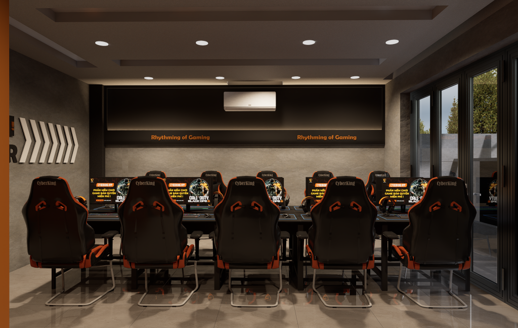 Phòng net Bình Chánh RHYTHM OF GAMING: Mô hình đa zone, đa trải nghiệm, cấu hình mạnh theo từng khu