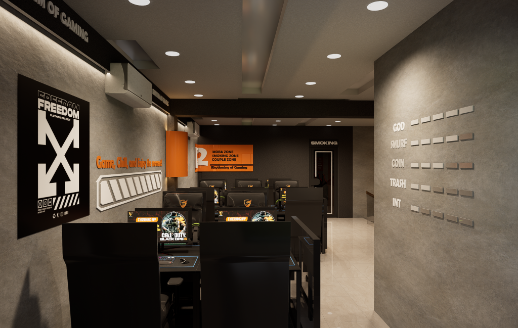 Phòng net Bình Chánh RHYTHM OF GAMING: Mô hình đa zone, đa trải nghiệm, cấu hình mạnh theo từng khu