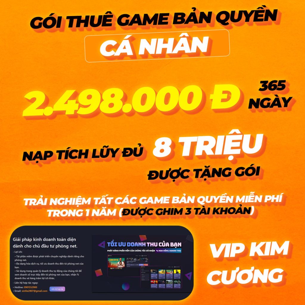 Thuê game bản quyền giá rẻ tại CyberKing – Giải pháp tiết kiệm cho game thủ cá nhân