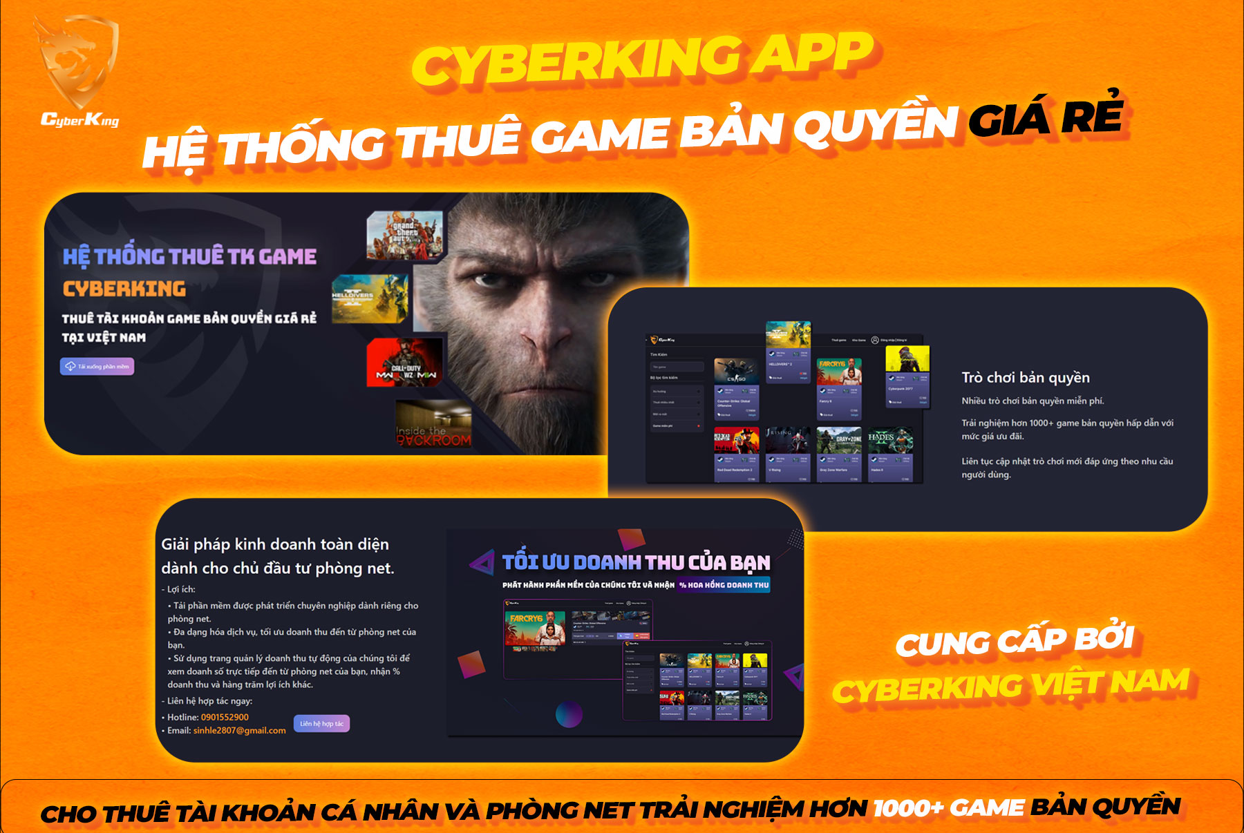 Thuê game bản quyền giá rẻ tại CyberKing – Giải pháp tiết kiệm cho game thủ cá nhân